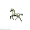 Antiqued Silver Pewter Horse Bead with Saddle 4 Jewelry Craft Beads Horses Pb9 
