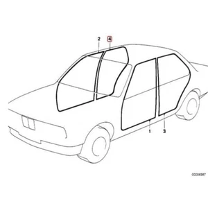 Door Seals Weatherstrip Outer Door Seal Gaskets Fit For BMW E83 X3 2005-2014 - Picture 1 of 5