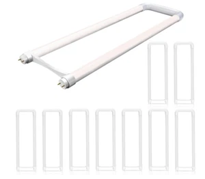 10 Pack 2FT T8 T10 T12 U Bend LED Tube Light 18W 40W Equiv 4000K Natural Light - Picture 1 of 10