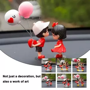 Cute Cartoon Car Ornaments Decoration Couple Lover Figure Home Dashboard D6A4 - Picture 1 of 17