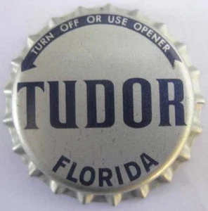 TUDOR, FLORIDA metallic Beer CROWN, Bottle CAP, Queen City, Cumberland, MARYLAND - Picture 1 of 3