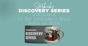 NIB Starbucks Virginia Discovery Series Collection Cup Mug 14oz NIB - Imagen 1 de 5