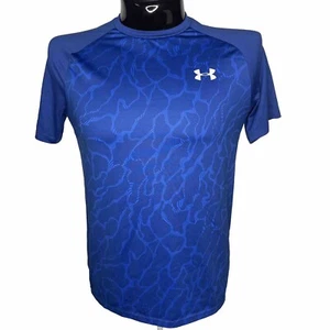 UNDER ARMOUR Shirt Herren Small blau T-Shirt Training HeatGear feuchtigkeitsableitend Fitnessstudio UA - Bild 1 von 8
