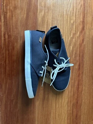 Reef Landis 2 Men Canvas Lace Up Boat Beach Deck Casual Shoe Sneaker Sz 8 Navy - Image 1 of 4