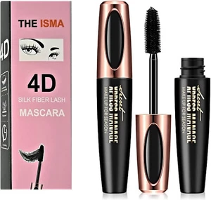 ISMA 4D Mascara, Silk Fiber Waterproof Long Volume Lasting 4D Silk Fibre Mascara - Picture 1 of 5