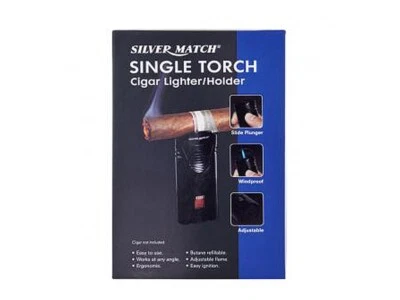 Zigarren Feuerzeug Marken Feuerzeuge Lighter Turbo Jet Flamme mit Halter No 1 - Bild 1 von 4