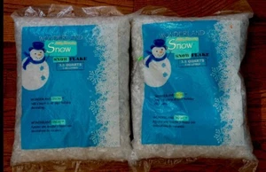 New 2 Wonderland Holiday Decorating Snow Flakes Large 3.5 Quart Bag! - Picture 1 of 2