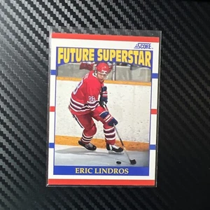 1990-91 Score Canadian #440 Eric Lindros Future Superstar Rookie RC - Picture 1 of 2
