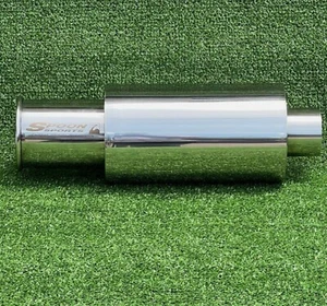 Spoon Sport HI-Power Universal SINGLE EXHAUST MUFFLER Inlet 2.5" Outlet 3.5" - Picture 1 of 13