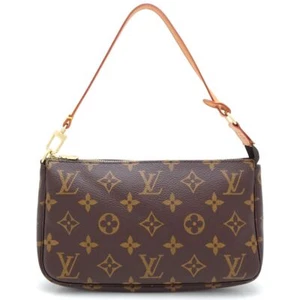 LOUIS VUITTON Monogram Handbag Pochette Accessoires M51980 Brown/351560 - Picture 1 of 9