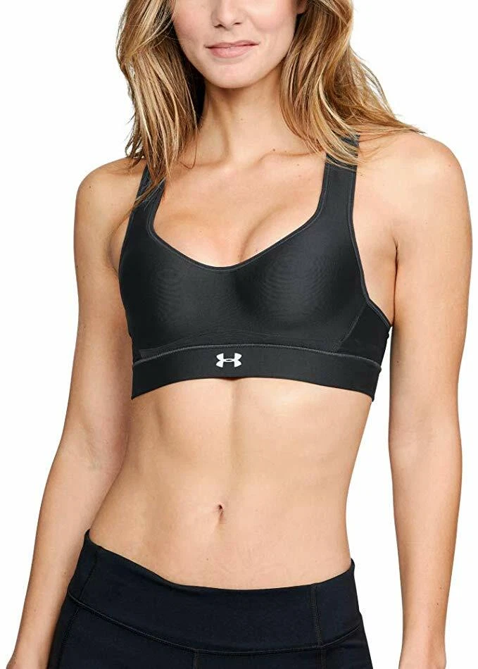 Under Armour Black Warp Knit High Impact Bra Women's Size 32c 53813