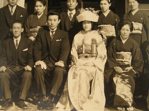 6 FOTOS DE BODA JAPONESAS VINTAGE EN BLANCO Y NEGRO AÑOS 30 - Imagen 1 de 16