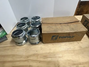6 Stück - Topas 659S - Leerrohr EMT - 3-1/2" Gewinde - Kompressionsverbinder - Neu - Bild 1 von 6