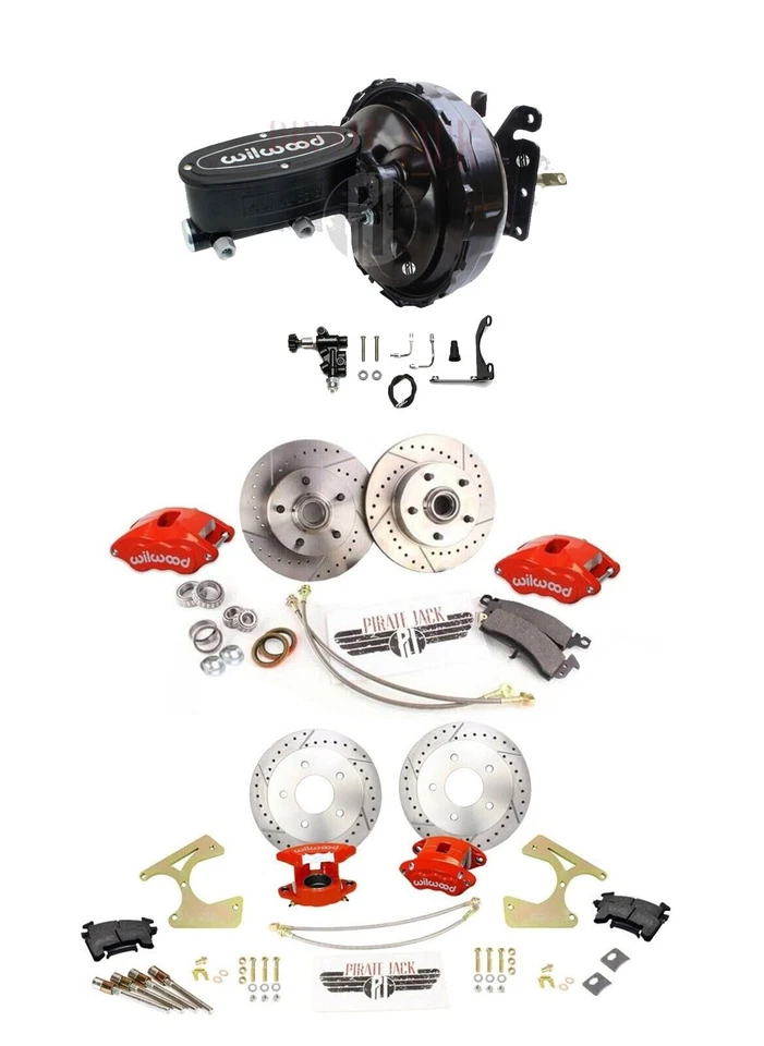 C10s Wilwood Performance 1973-87 revisión de freno de disco 11' doble refuerzo negro Foto 1 de 4