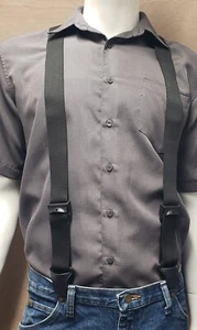 SureKlip Suspenders 1-1/2", Cam-Lock Adjusters & Clips, Heavy Duty, TSA Friendly - Picture 1 of 24