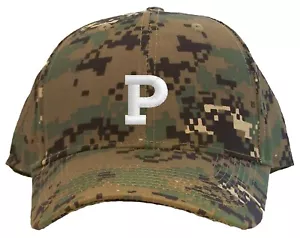 Berretto da baseball sportivo professionale ricamato iniziale lettera P - disponibile in 7 colori cappello - Foto 1 di 9