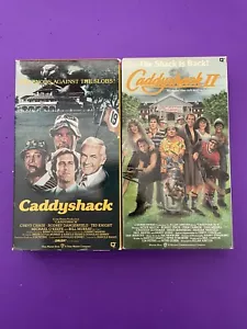 Caddyshack 1 & 2 VHS Starring Chevy Chase Dan Aykroyd Movie Comedy - Picture 1 of 6