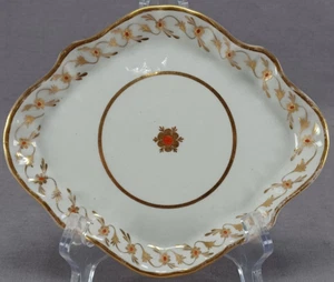 New Hall Pattern 136 Hand Painted Floral Teapot Stand Circa 1787-1798 - Picture 1 of 11