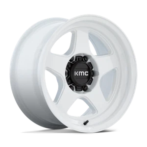 KMC KM728 Lobo 17x8.5 6x135 -10mm Gloss White Wheel - Picture 1 of 2