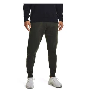 Under Armour Rival Fleece Joggers Men's 4XL Pants Stretch Waist Loose Fit Green - Picture 1 of 10
