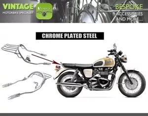TRIUMPH BONEVILLE SE THRUXTON 2000-2016 REAR FENDER SEAT GRAB BAR RAIL RACK #2C - Picture 1 of 10
