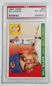 Bill Wilson 1955 Topps #86 PSA 6 EX-MT Kansas City Athletics - Picture 1 of 2