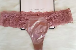 PANTY DE TANGA SUAVE GRANDE VICTORIA'S SECRET DREAM ANGELS DE COLECCIÓN ROSA BRILLANTE NUEVO CON ETIQUETAS - Imagen 1 de 11