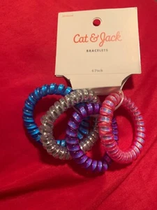 Girls' 4pk Coil Bracelets - Cat and Jack - Picture 1 of 3
