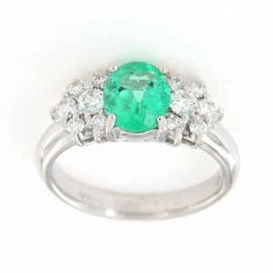 Diamant Smaragd Ring Creolen 151-4229B - Bild 1 von 1