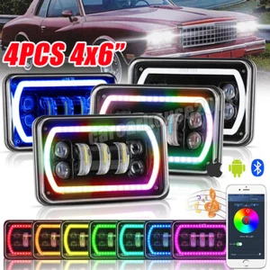 4PCS 4X6'' inch LED Headlights Hi/Lo DRL For Pontiac Trans Am 98-02 Projector - Foto 1 di 11