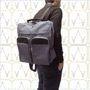 ZAINO BACKPACK IN TESSUTO E INSERTI IN VERA PELLE ARTIGIANATO ITALIANO MOD : ZX0 - Picture 1 of 3