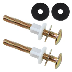 Viti Sedile WC, Cerniera Bullone Viti Lavatrice Sedile WC Set Fissaggi Tono Oro - Foto 1 di 4