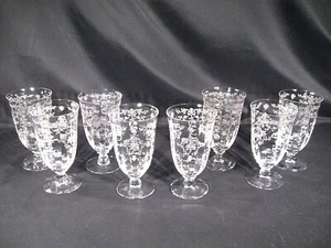 Fostoria Navarre Iced Tea Glasses Set of 8 - Picture 1 of 12