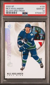 2020 SP NILS HOGLANDER ROOKIE AUTHENTICS SILVER SPECTRUM #/1299 #139 RC PSA 10 - Picture 1 of 2