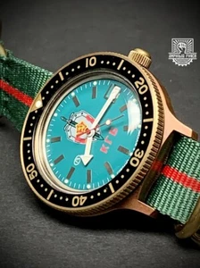 Vostok Amphibia Force Brass Green KGB - Brand New - Sent from Barcelona - Imagen 1 de 11