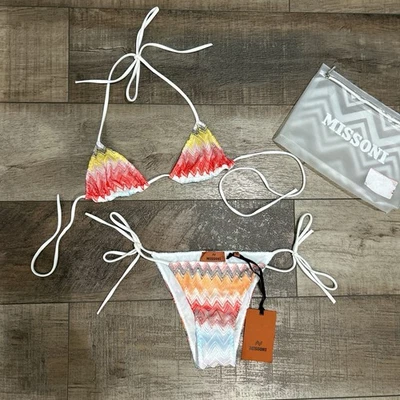 Missoni chevron bikini set Size IT 38/2 NWT - Image 1 of 4