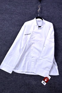 Chef Works Jacket Sz XL White Embroidery Button Roll up Sleevefine cotton Person - Picture 1 of 24