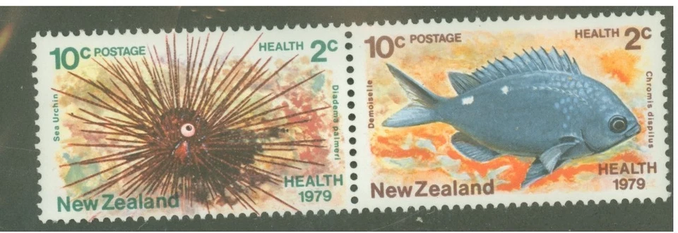 New Zealand #B103-B104 Pair, Fish - Image 1 of 1