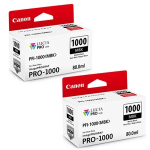 Canon 2 pack PFI-1000 MBK Matte Black LUCIA PRO ink for imagePROGRAF PRO-1000 - Picture 1 of 4