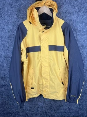 NAUTICA NX1000 Hooded Mesh Lined Weather Resistant JACKET Yellow Nylon Large - Image 1 of 4