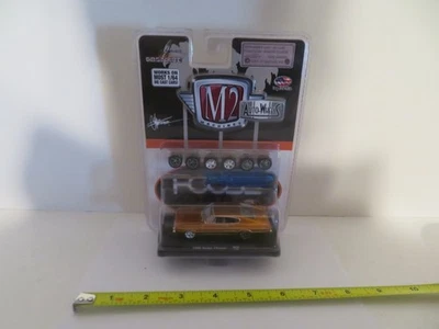 M2 Machines Auto-Wheels R02 1966 Dodge Charger Orange 1:64 2015 MOC - Image 1 of 4