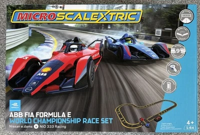 Micro Scalextric 1:64 Scale ABB FIA Formula E World Champion Race Set - Image 1 of 4