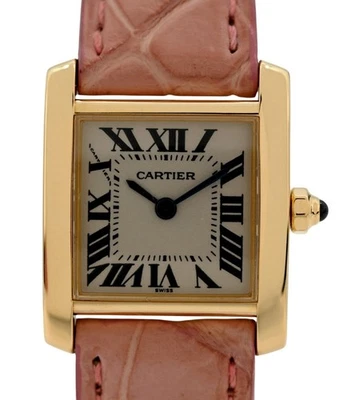 Cartier 20mm Women's Tank Francaise Solid 18K Yellow Gold 1820 Watch- W5000256! - Image 1 of 4