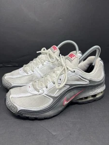 Nike Reax Run 5 White Silver 407987-116 Lace Up Sneakers Shoes Women’s Size 8 - Picture 1 of 10