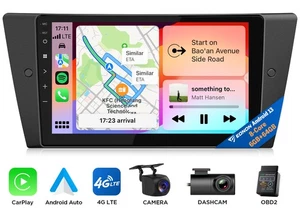 CAM+DVR+OBD+Android 13 8Core 9 Zoll Auto GPS Stereo Radio CarPlay für BMW E90 328 325 - Bild 1 von 24