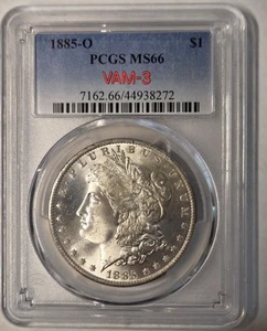 1885-O Morgan Silver Dollar PCGS MS66 VAM-3 - Top Pop! - Super Nice Coin! - Picture 1 of 7