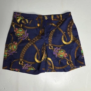 Lauren Ralph Lauren Gr. 4 Flatfront City Shorts Navy Reitsport Hufeisen LRL - Bild 1 von 9
