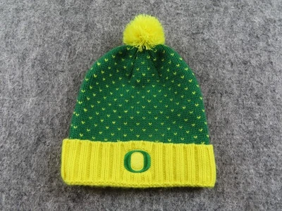 Chapéu Oregon Ducks gorro masculino tamanho único Nike NCAA futebol pom olho de pássaro verde - Imagem 1 de 4