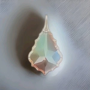 💎EUC CLEAR AB IRIDESCENT CRYSTAL SNOWFLAKE PENDANT LOVELY LIGHT REFRACTION❄️ - Afbeelding 1 van 8