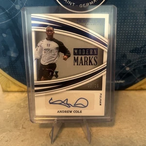 Immaculate Modern Marks Andy Cole Auto 3/25 - Imagen 1 de 2